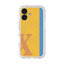 スリムプロテクションプレミアムケース with MagSafe［ オリジナル - initial color line - X orange ］