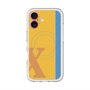 スリムプロテクションプレミアムケース with MagSafe［ オリジナル - initial color line - X orange ］