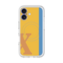 スリムプロテクションプレミアムケース with MagSafe［ オリジナル - initial color line - X orange ］