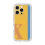 スリムプロテクションプレミアムケース with MagSafe［ オリジナル - initial color line - X orange ］