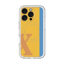 スリムプロテクションプレミアムケース with MagSafe［ オリジナル - initial color line - X orange ］