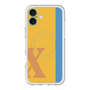 スリムプロテクションプレミアムケース with MagSafe［ オリジナル - initial color line - X orange ］