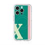 スリムプロテクションプレミアムケース with MagSafe［ オリジナル - initial color line - X green ］