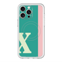 スリムプロテクションプレミアムケース with MagSafe［ オリジナル - initial color line - X green ］