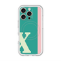 スリムプロテクションプレミアムケース with MagSafe［ オリジナル - initial color line - X green ］