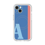 スリムプロテクションプレミアムケース with MagSafe［ オリジナル - initial color line - A blue ］