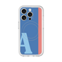 スリムプロテクションプレミアムケース with MagSafe［ オリジナル - initial color line - A blue ］
