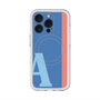 スリムプロテクションプレミアムケース with MagSafe［ オリジナル - initial color line - A blue ］
