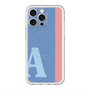 スリムプロテクションプレミアムケース with MagSafe［ オリジナル - initial color line - A blue ］