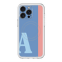スリムプロテクションプレミアムケース with MagSafe［ オリジナル - initial color line - A blue ］
