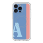 スリムプロテクションプレミアムケース with MagSafe［ オリジナル - initial color line - A blue ］