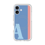 スリムプロテクションプレミアムケース with MagSafe［ オリジナル - initial color line - A blue ］