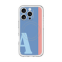 スリムプロテクションプレミアムケース with MagSafe［ オリジナル - initial color line - A blue ］