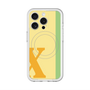 スリムプロテクションプレミアムケース with MagSafe［ オリジナル - initial color line - X yellow ］