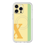 スリムプロテクションプレミアムケース with MagSafe［ オリジナル - initial color line - X yellow ］