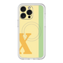 スリムプロテクションプレミアムケース with MagSafe［ オリジナル - initial color line - X yellow ］