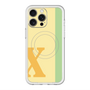 スリムプロテクションプレミアムケース with MagSafe［ オリジナル - initial color line - X yellow ］