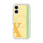 スリムプロテクションプレミアムケース with MagSafe［ オリジナル - initial color line - X yellow ］