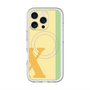 スリムプロテクションプレミアムケース with MagSafe［ オリジナル - initial color line - X yellow ］