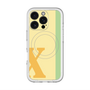 スリムプロテクションプレミアムケース with MagSafe［ オリジナル - initial color line - X yellow ］