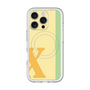 スリムプロテクションプレミアムケース with MagSafe［ オリジナル - initial color line - X yellow ］
