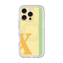 スリムプロテクションプレミアムケース with MagSafe［ オリジナル - initial color line - X yellow ］