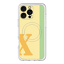 スリムプロテクションプレミアムケース with MagSafe［ オリジナル - initial color line - X yellow ］