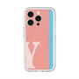 スリムプロテクションプレミアムケース with MagSafe［ オリジナル - initial color line - Y pink ］