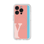 スリムプロテクションプレミアムケース with MagSafe［ オリジナル - initial color line - Y pink ］