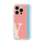 スリムプロテクションプレミアムケース with MagSafe［ オリジナル - initial color line - Y pink ］