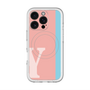 スリムプロテクションプレミアムケース with MagSafe［ オリジナル - initial color line - Y pink ］