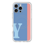 スリムプロテクションプレミアムケース with MagSafe［ オリジナル - initial color line - Y blue ］