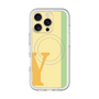 スリムプロテクションプレミアムケース with MagSafe［ オリジナル - initial color line - Y yellow ］