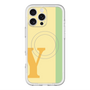 スリムプロテクションプレミアムケース with MagSafe［ オリジナル - initial color line - Y yellow ］