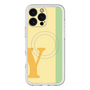 スリムプロテクションプレミアムケース with MagSafe［ オリジナル - initial color line - Y yellow ］