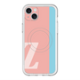 スリムプロテクションプレミアムケース with MagSafe［ オリジナル - initial color line - Z pink ］