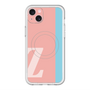 スリムプロテクションプレミアムケース with MagSafe［ オリジナル - initial color line - Z pink ］