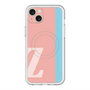 スリムプロテクションプレミアムケース with MagSafe［ オリジナル - initial color line - Z pink ］
