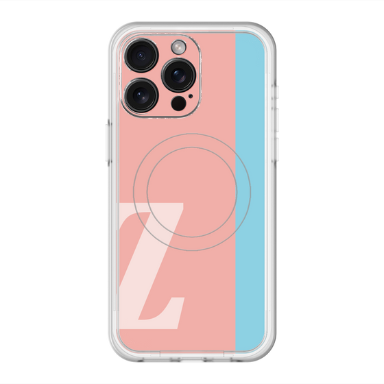 スリムプロテクションプレミアムケース with MagSafe［ オリジナル - initial color line - Z pink ］
