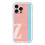 スリムプロテクションプレミアムケース with MagSafe［ オリジナル - initial color line - Z pink ］
