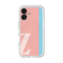 スリムプロテクションプレミアムケース with MagSafe［ オリジナル - initial color line - Z pink ］
