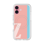 スリムプロテクションプレミアムケース with MagSafe［ オリジナル - initial color line - Z pink ］