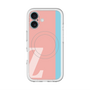 スリムプロテクションプレミアムケース with MagSafe［ オリジナル - initial color line - Z pink ］