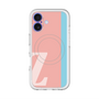 スリムプロテクションプレミアムケース with MagSafe［ オリジナル - initial color line - Z pink ］
