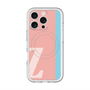 スリムプロテクションプレミアムケース with MagSafe［ オリジナル - initial color line - Z pink ］