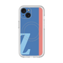 スリムプロテクションプレミアムケース with MagSafe［ オリジナル - initial color line - Z blue ］