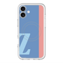 スリムプロテクションプレミアムケース with MagSafe［ オリジナル - initial color line - Z blue ］