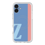 スリムプロテクションプレミアムケース with MagSafe［ オリジナル - initial color line - Z blue ］