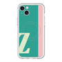 スリムプロテクションプレミアムケース with MagSafe［ オリジナル - initial color line - Z green ］