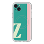スリムプロテクションプレミアムケース with MagSafe［ オリジナル - initial color line - Z green ］